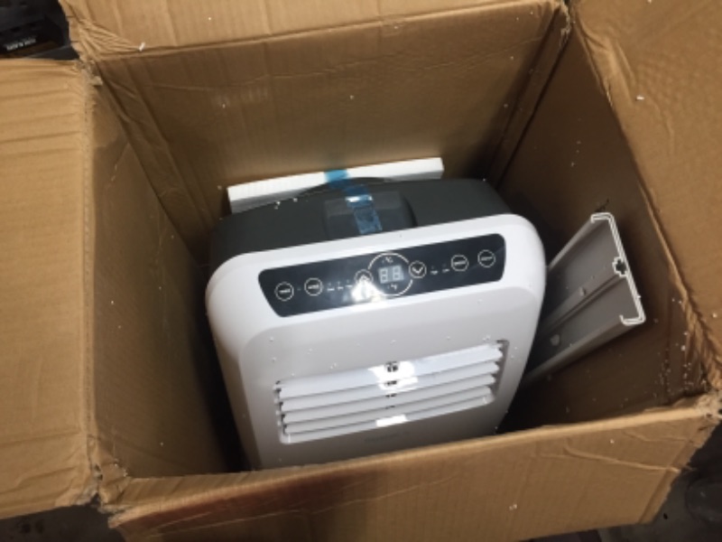 Photo 1 of SereneLife SLPAC8 Portable Air Conditioner Compact Home AC Cooling Unit with Built-in Dehumidifier & Fan Modes, Quiet Operation, Includes Window Mount Kit, 8,000 BTU, White
