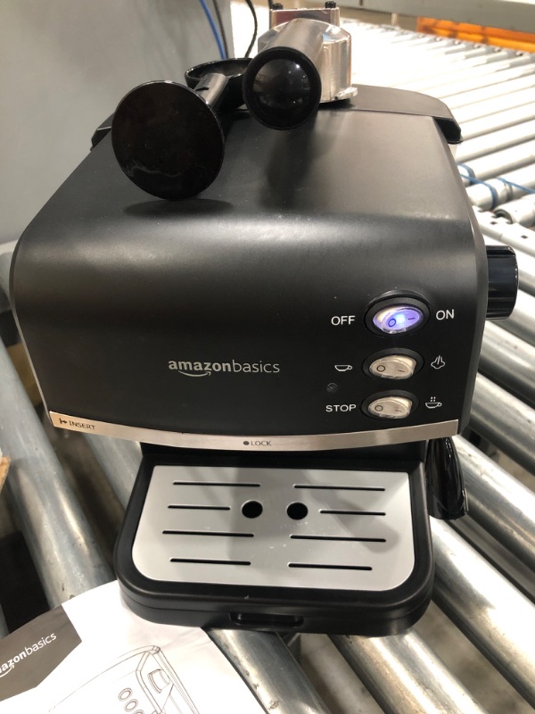 Photo 4 of Amazon Basics Espresso Machine and Milk Frother
