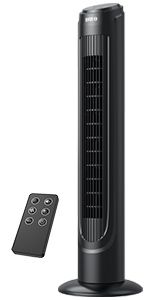 Photo 1 of Dreo Cruiser Pro Tower Fan 90° Oscillating Fans with Remote, Quiet Cooling,12 Modes, 12H Timer, Space-Saving, LED Display with Touch Control, 40” Portable Floor Bladeless Fan for Bedroom Home Office
