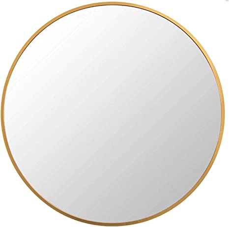 Photo 1 of 20" gold framed round mirror