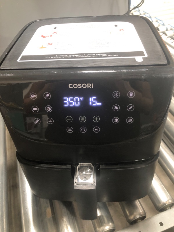 Photo 3 of COSORI Smart WiFi Air Fryer 5.8QT(100 Recipes), 1700-Watt Programmable Base for Air Frying & Air Fryer Replacement Basket 5.8QT For COSORI Black CP158-AF, CS158 & CO158 Air Fryers
