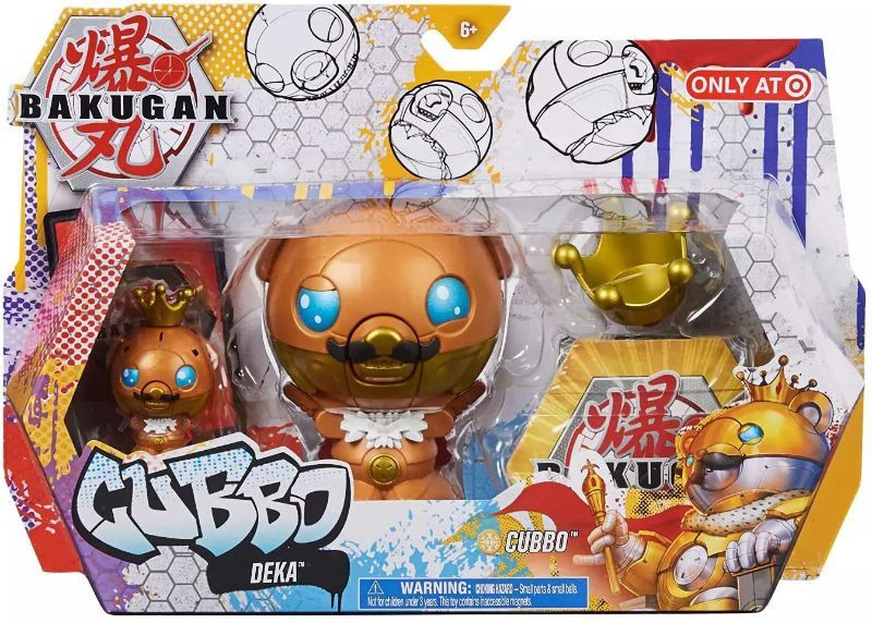 Photo 1 of Bakugan 2021 Gold King Cubbo Deka Pack Jumbo Collectible Transforming Figure with King Cubbo 4 Pack 