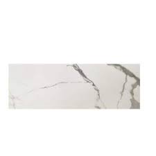 Photo 1 of 4 in. x 12 in. Cinca Marbellous Dolomite Bianco White Glossy Ceramic Subway Tile | Wall | Shower | Backsplash | Bathroom | Kitchen
