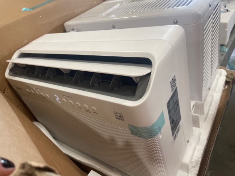 Photo 1 of Midea 8,000 BTU U-Shaped Smart Inverter Window Air Conditioner–Cools up to 350 Sq. Ft., Ultra Quiet with Open Window Flexibility, Works with Alexa/Google Assistant, 35% Energy Savings, Remote Control
