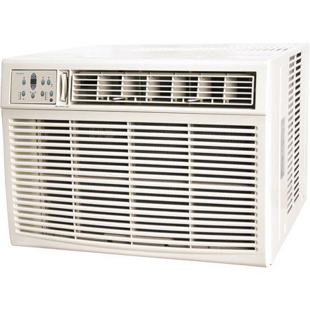 Photo 1 of Keystone 18,500 BTU 230-Volt Window/Wall Air Conditioner with 16,000 BTU Supplemental Heat Capability in White
