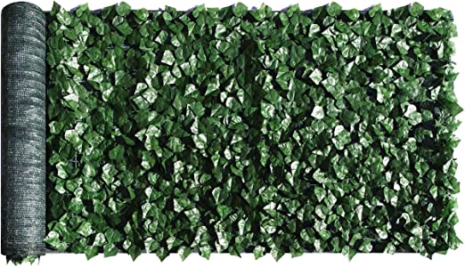 Photo 1 of ColourTree 3' x 10' Artificial Hedges Faux Ivy Leaves Fence Privacy Screen Cover Panels ?Decorative Trellis - Mesh Backing - 3 Years Full Warranty
