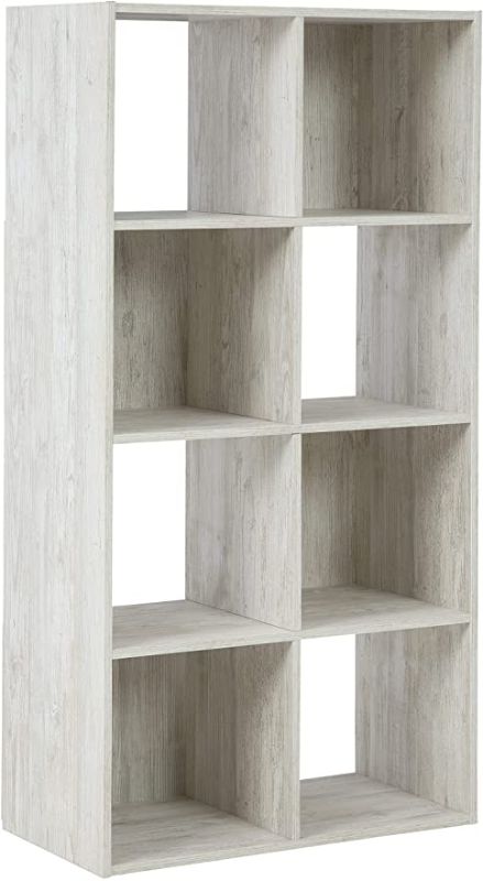 Photo 1 of **MISSING HARDWARE**
Signature Design by Ashley Paxberry Coastal 8 Cube Storage Organizer or Bookcase, Whitewash
