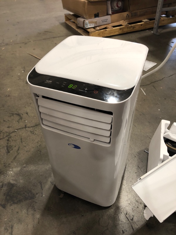 Photo 2 of Whynter ARC-102CS Compact Size 10,000 BTU Portable Air Conditioner, Dehumidifier, Fan with Carbon and SilverShield Filter for Rooms, 215 sq ft, White
