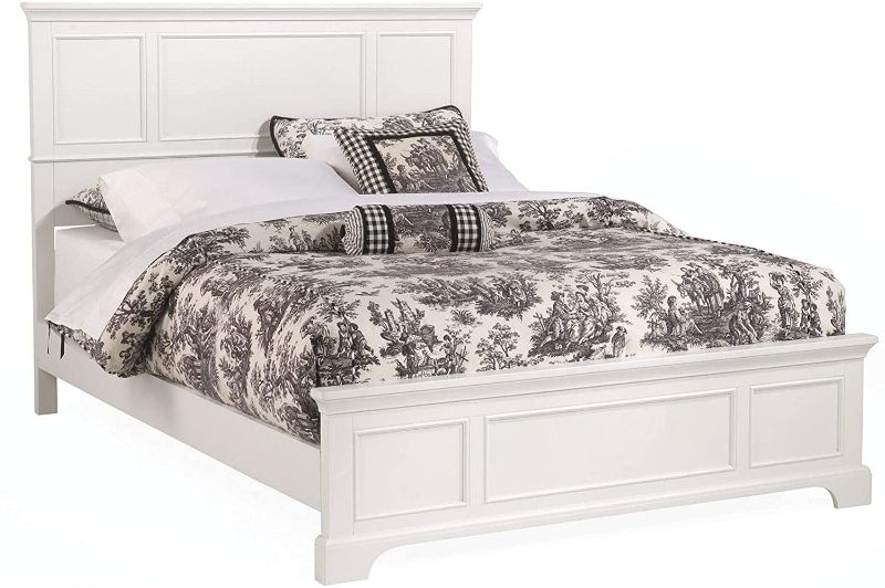 Photo 1 of **ONLY SIDE RAILS AND SLATS ** HOMESTYLES Naples Off-White Queen Bed 
NO RETURNS OR REFUNDS