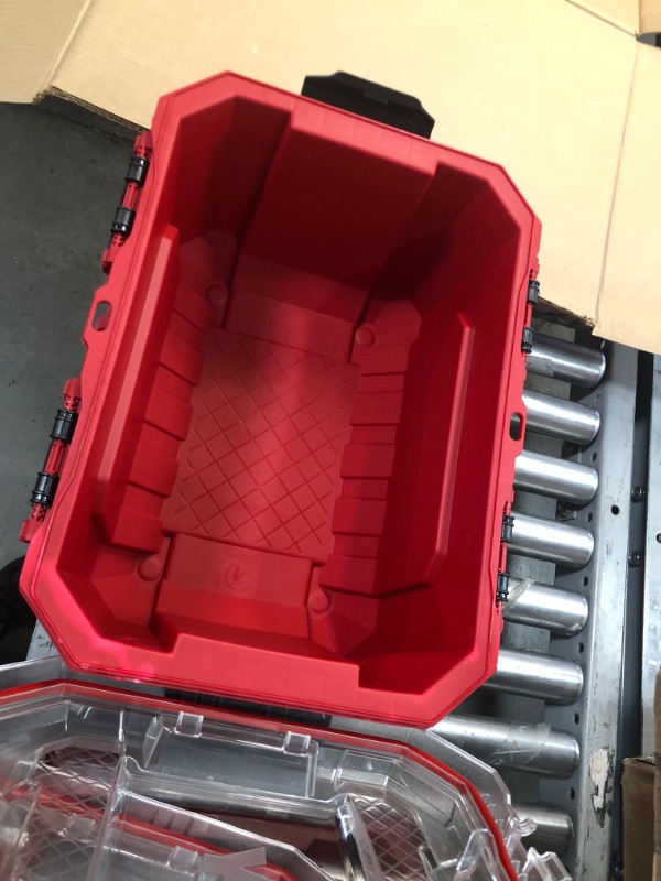 Photo 1 of 2 Husky
5-Gal. Professional Duty Waterproof Storage Container with Hinged Lid in Red