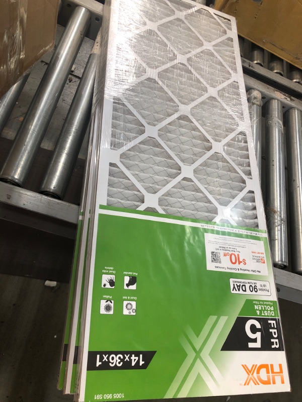 Photo 2 of 5 HDX
14 in. x 36 in. x 1 in. Standard Pleated Air Filter FPR 5