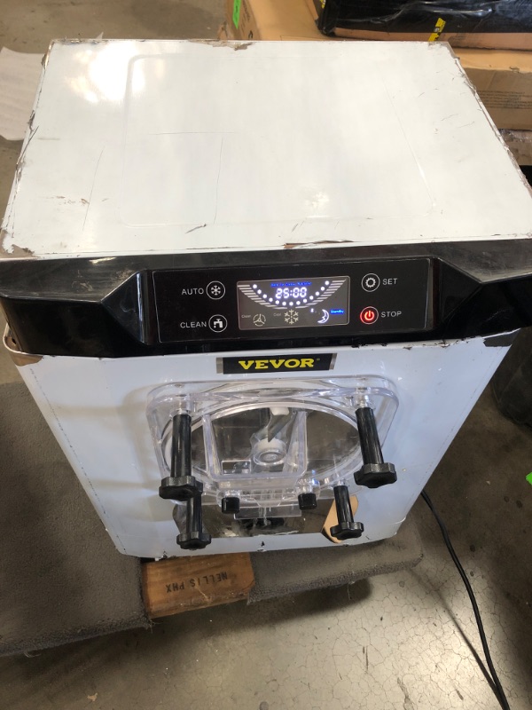 Photo 2 of VEVOR Commercial Ice Cream Machine 1400W 20/5.3 Gph Hard Serve Ice Cream Maker with LED Display Screen Auto Shut-Off Timer One Flavors Perfect for Restaurants Snack bar Supermarkets
