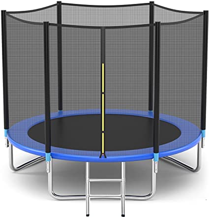 Photo 1 of **INCOMPLETE BOX 1 OF 2**Pro Trampoline with Safety Enclosure, 10Ft Heavy Duty Jumping Mat and Spring Cover Padding for Kids and Adults
