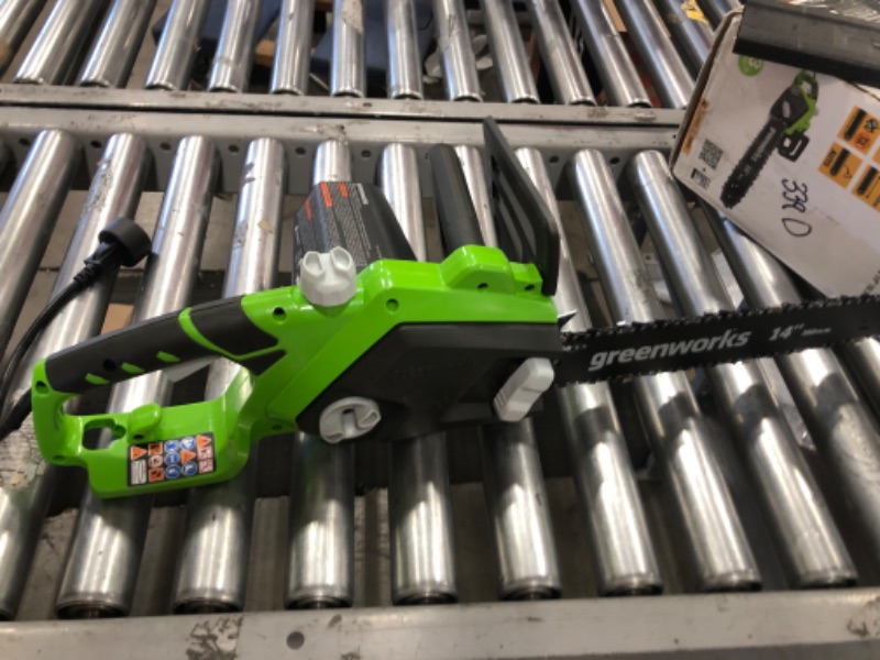 Photo 2 of Greenworks 10.5 Amp 14-inch Corded Electric Chainsaw, 20222
