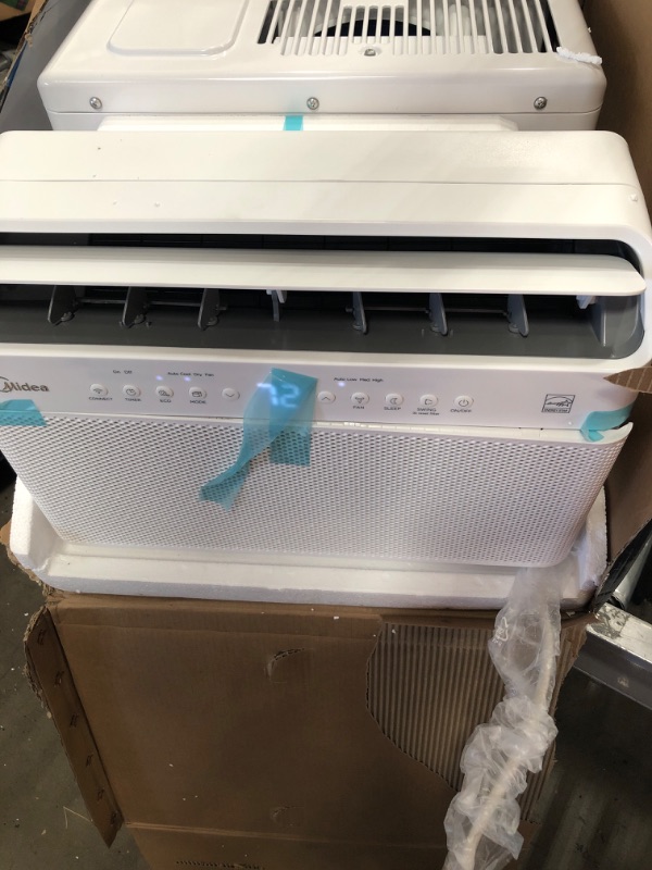 Photo 1 of Midea 8,000 BTU Smart Inverter U-Shaped Window Air Conditioner, 35% Energy Savings, Extreme Quiet, MAW08V1QWT
