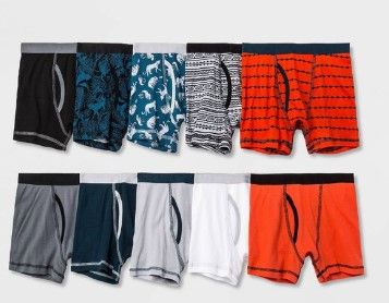 Photo 1 of Boys' 10pk Boxer Briefs - Cat & Jack™- XS 4/5

