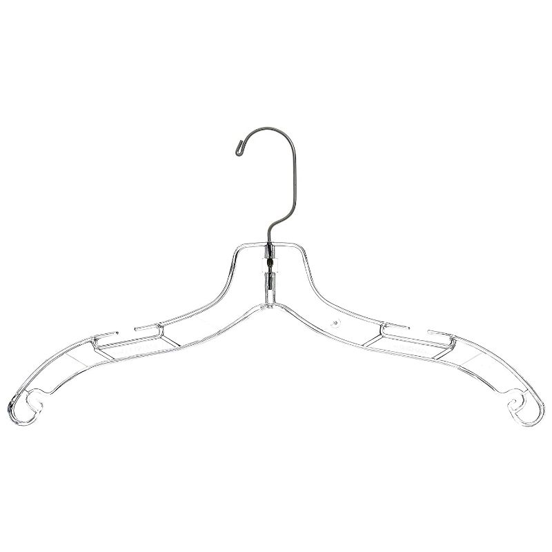 Photo 1 of  Clear Plastic Hangers With 360 Swivel 