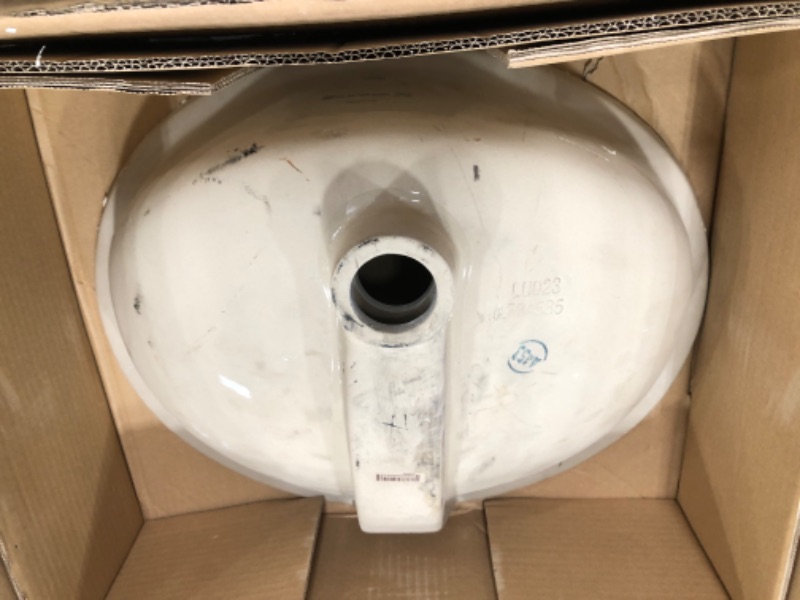 Photo 2 of /**USED* -Oval Undermounted Bathroom Sink in White
