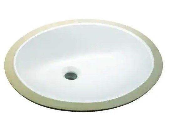 Photo 1 of /**USED* -Oval Undermounted Bathroom Sink in White
