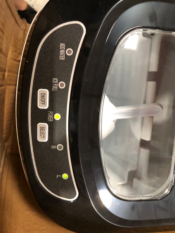 Photo 1 of 27 lbs. Portable Countertop Ice Maker in Stainless Steel
