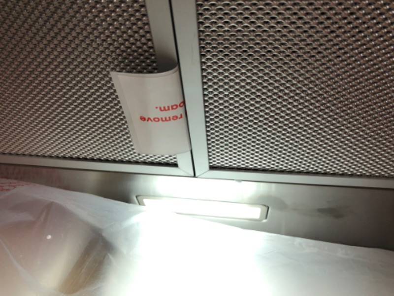 Photo 1 of Cosmo COS-5MU30 30 in. Under Cabinet Range Hood Ductless Convertible Duct, Slim Kitchen Stove Vent with, 3 Speed Exhaust Fan, Reusable Filter and LED Lights in Stainless Steel, 30 inch
