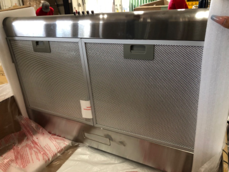 Photo 1 of Cosmo COS-5MU30 30 in. Under Cabinet Range Hood Ductless Convertible Duct, Slim Kitchen Stove Vent with, 3 Speed Exhaust Fan, Reusable Filter and LED Lights in Stainless Steel, 30 inch
