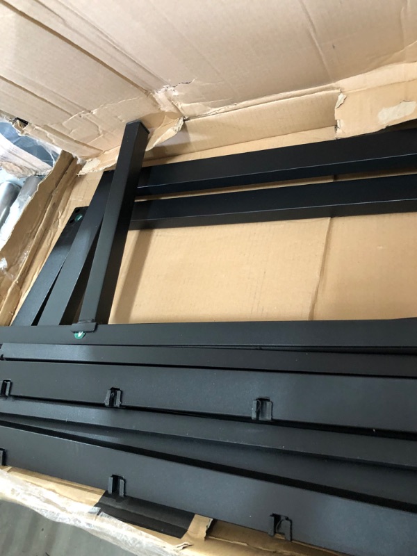 Photo 5 of **PARTS ONLY**- King Platform Bed Frame with Storage 14 Inch Metal Beds Frames No Box Spring Needed Heavy Duty Black,- 78" 
