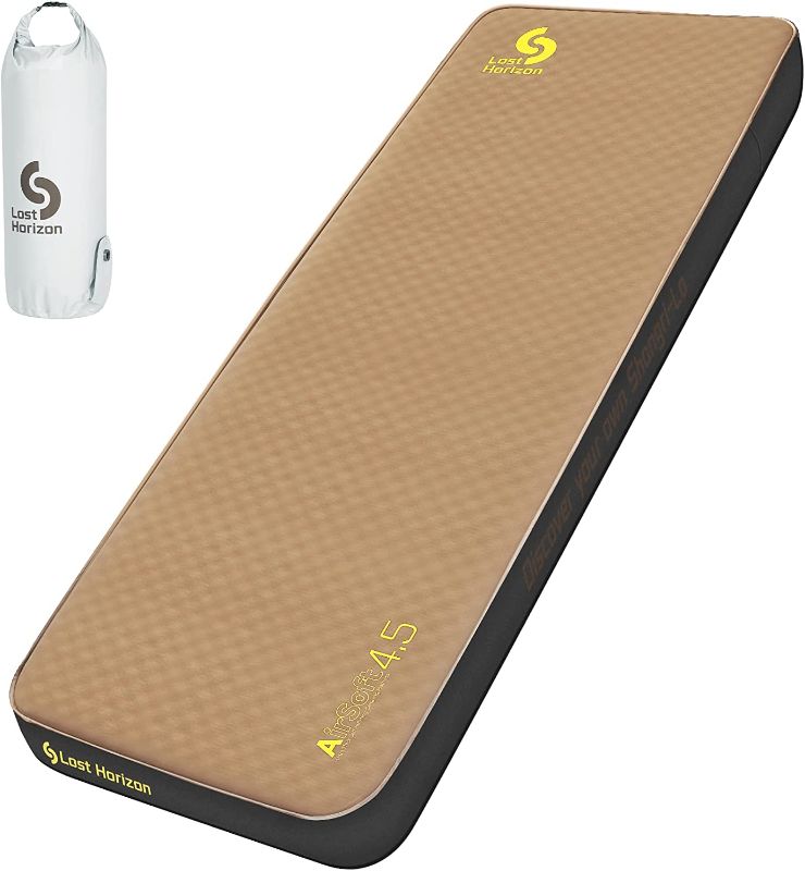 Photo 1 of **SIMILAR TO STOCK PHOTO DIFFERENT COLOR*- LostHorizon 4.5” Thick Self Inflating Sleeping Pad with Solid Foam,