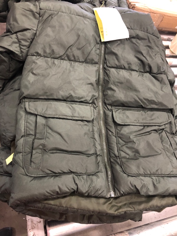 Photo 2 of Bays Short Puffer Jacket - All In Motion Olive Green- Medium 