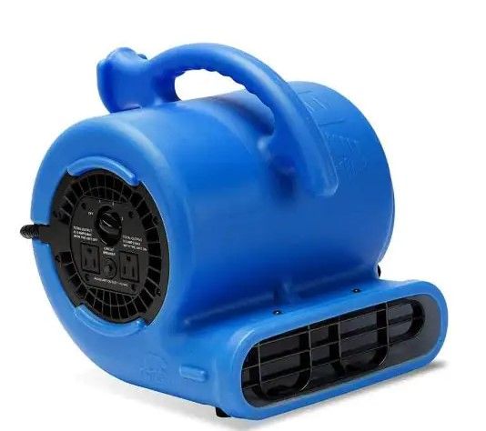 Photo 1 of 1/4 HP Air Mover Blower Fan for Water Damage Restoration Carpet Dryer Floor Home and Plumbing Use in Blue
