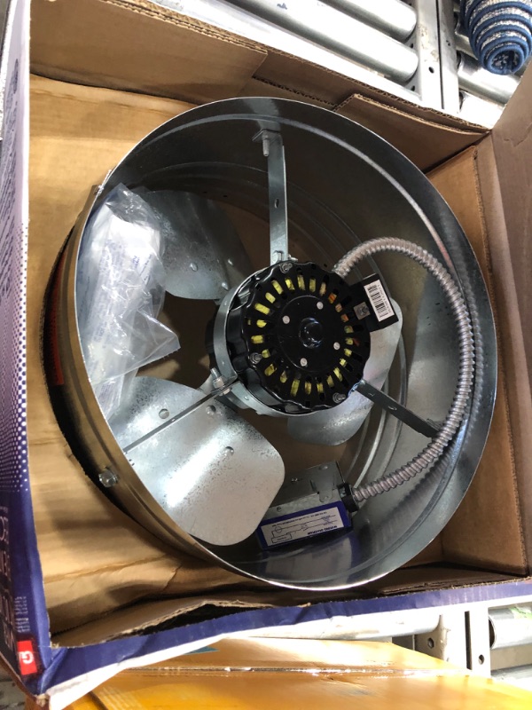 Photo 1 of 1450 CFM SIlver Electric Powered Gable Mount Electric Attic Fan
