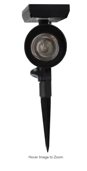 Photo 1 of 50 Lumens Solar Black Outdoor LED Landscape Spotlight
SET OF 8