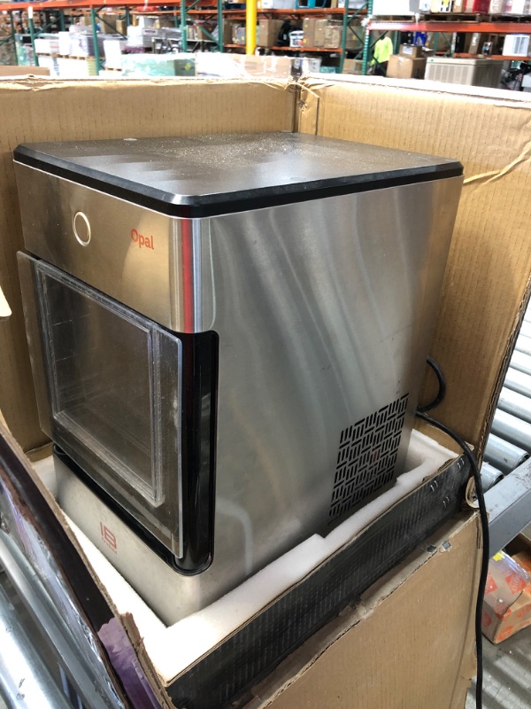 Photo 2 of GE Profile Opal | Countertop Nugget Ice Maker | Portable Ice Machine Complete with Bluetooth Connectivity | Smart Home Kitchen Essentials | Stainless Steel Finish | Up to 24 lbs. of Ice Per Day
