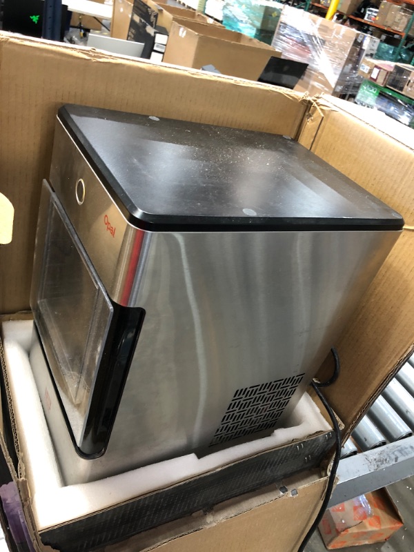 Photo 4 of GE Profile Opal | Countertop Nugget Ice Maker | Portable Ice Machine Complete with Bluetooth Connectivity | Smart Home Kitchen Essentials | Stainless Steel Finish | Up to 24 lbs. of Ice Per Day
