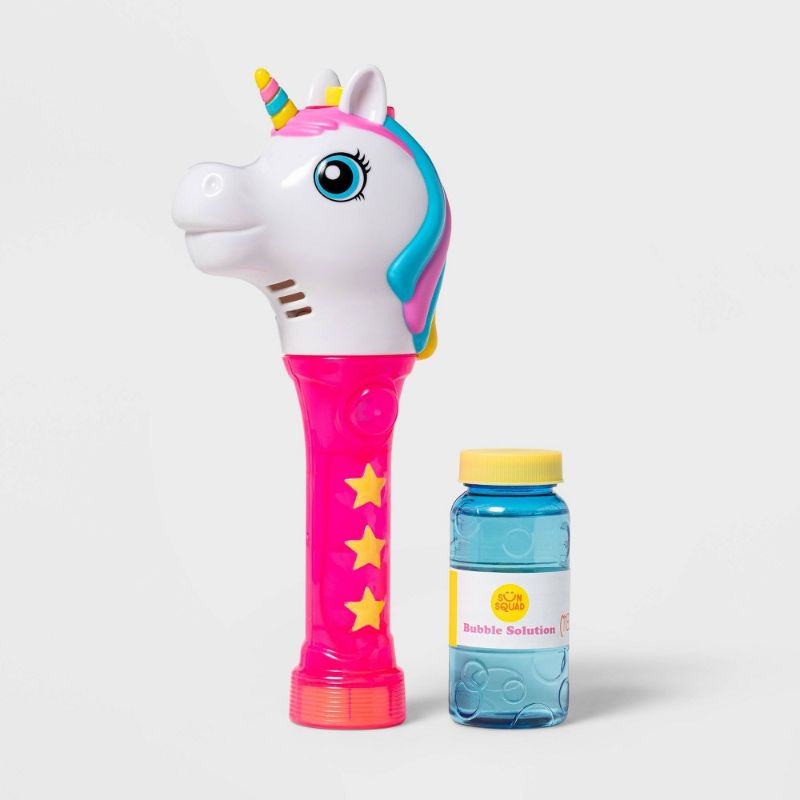 Photo 1 of 6PK-Unicorn Light-up Bubble Wand Pink - Sun Squad
