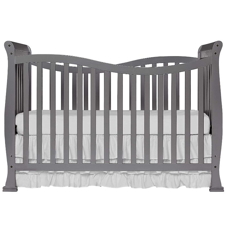 Photo 1 of Dream On Me Violet 7-in-1 Convertible Life Style Crib, Steel Grey
