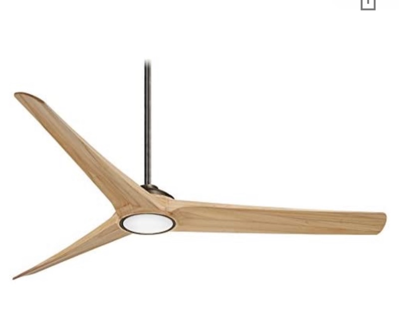 Photo 1 of Minka-Aire F847L-HBZ/MP Timber 84 Inch Ceiling Fan with Integrated LED Light and DC Motor in Heirloom Bronze Finish and Maple Blades