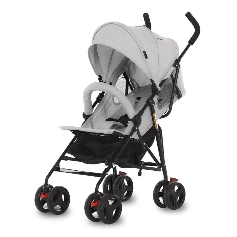 Photo 1 of Dream on Me Vista Moonwalk Infant Compact Fold Multi-Position Recline Lightweight Stroller, Solid Print Light Grey (1266382)
