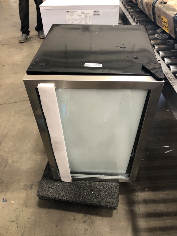 Photo 1 of **PARTS ONLY**
Frigidaire EFMIS155 Beverage Center-126 Cans-Full Stainless Steel, 126-CAN, Stainless
