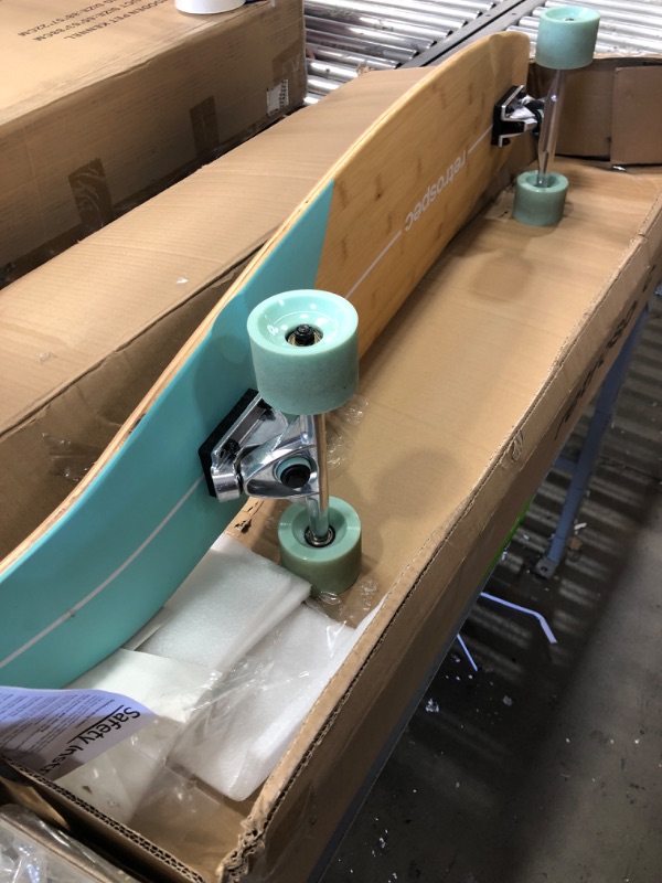 Photo 1 of Retrospec Zed Longboard Skateboard Complete Cruiser | Bamboo & Canadian Maple Wood Cruiser w/ Reverse Kingpin Trucks for Commuting, Cruising, Carving & Downhill Riding
