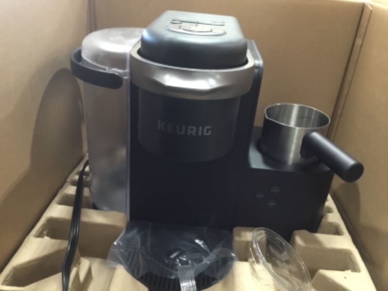 Photo 3 of Keurig K-Cafe Single Serve K-Cup Coffee Maker Latte Maker and Cappuccino Maker Dark Charcoal
