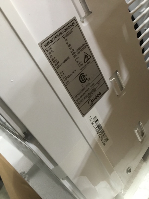 Photo 3 of Midea MAW08R1BWT 8,000 BTU Window AC W/Remote
