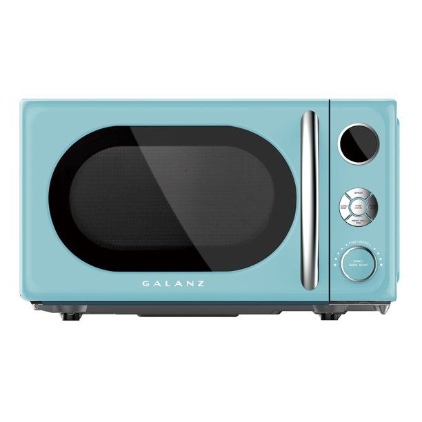 Photo 1 of Galanz Glcmka07ber-07 Countertop Microwave Retro 0.7 Cu ft 700W, Blue