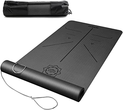 Photo 1 of Eco Friendly TPE Yoga Mat - 24" x 72" Black