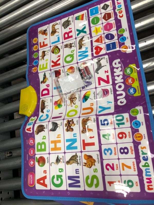 Photo 2 of Alphabet Poster Educational Toy for 2-4 Year Old - Talking Autistic Board 27 1/2" x 17 1/2" 