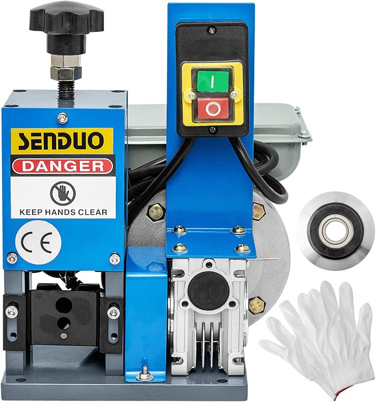 Photo 1 of SENDUO Wire Stripper Machine Speed 60ft/Min Wire Stripping Machine Wire Gauge Range 0.06-1inch Automatic Wire Stripper Portable For Scrap Copper Wire Cable Recycling
