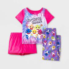 Photo 1 of Toddler Girls' 3pc Baby Shark Pajama Set -2t
