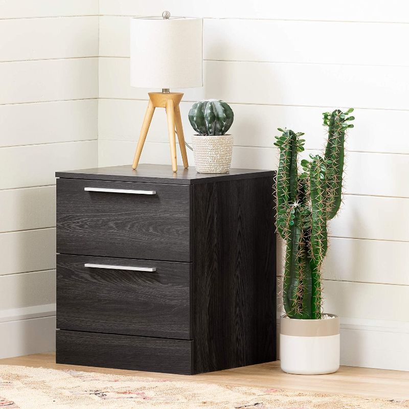 Photo 1 of (Parts Only) South Shore Step One Essential 2-Drawer Nightstand-Gray Oak
