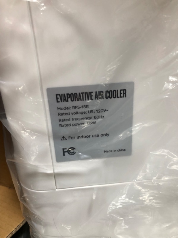 Photo 1 of Evaporative Air Cooler -  2-In-1 Swamp Cooler & Fan Tower w/Remote Control, 3 Speeds & Cool/Heat Mode, 8-Hour Timer, Air Cooling Fan for All-Year Around Use at Home Office Garage Outdoor
