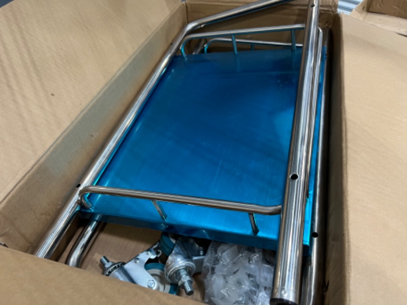 Photo 1 of 2 tier rolling metal cart unknown model or make // no manual